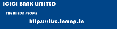 ICICI BANK LIMITED  THE KHEDA PEOPLE     ifsc code